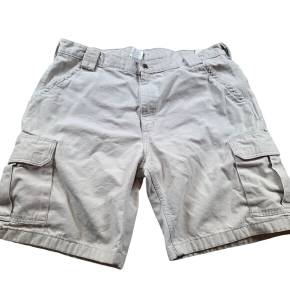 Carhartt Other - Carhartt Cargo Shorts Men's 42 Beige Utility Outdoor Workwear Read*